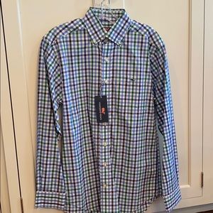Vineyard Vines blue/green plaid shirt Size XS 👔